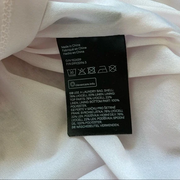 Floral print mini linen dress - Picture 11 of 16